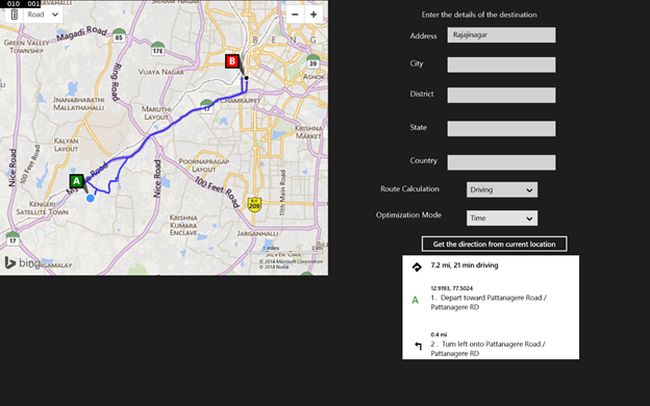 Optimized routes based on least time